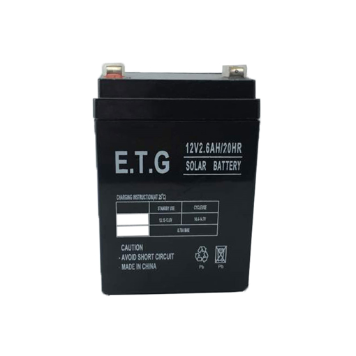 باتری 12 ولت 2.6 آمپر ETG مدل ETG1226 