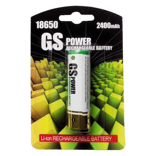 باتری شارژی لیتیومی آیون Rechargeable battery GS POWER 18650