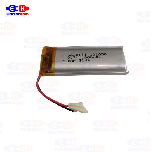 باتری لیتیوم پلیمر LiPo-MX-102050-1000mAh