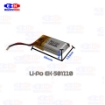 باتری لیتیوم پلیمر  3.7 ولت  180میلی آمپر  LiPo-MX-501220-180mAh